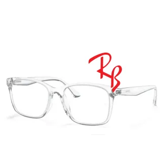 【RayBan 雷朋】亞洲版 時尚晶透大鏡面光學眼鏡 RB7059D 2001 透明框 公司貨