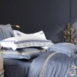 【織眠家族】60支100%天絲刺繡七件式床罩組藍夢情緣(特大)