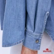【BRAPPERS】女款 牛仔寬版長袖襯衫(淺藍)