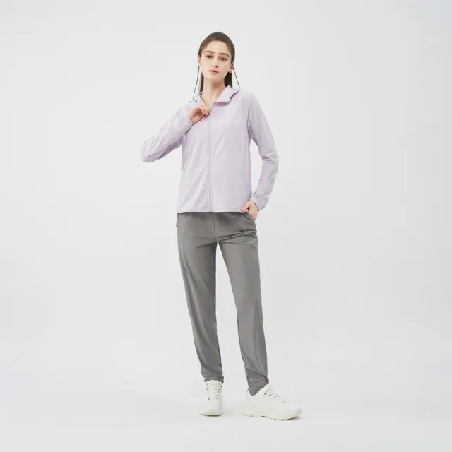 【GIORDANO 佐丹奴】女裝冰涼感經編長褲 G-MOTION系列(07 刷磨灰)