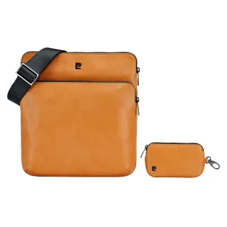 【pierre cardin 皮爾卡登】薄款日字側背包(輕量斜背包)