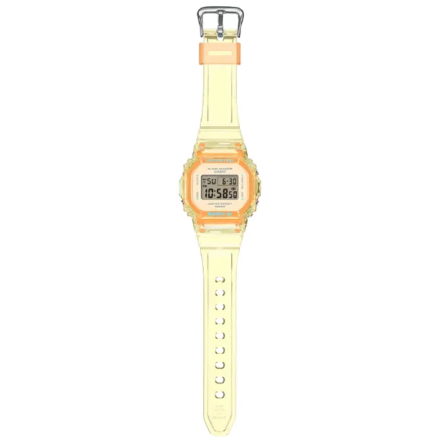 【CASIO 卡西歐】BABY-G 輕巧纖薄 繽紛夏季 清透亮眼 晶亮黃 經典系列 BGD-565SJ-9_37.9mm