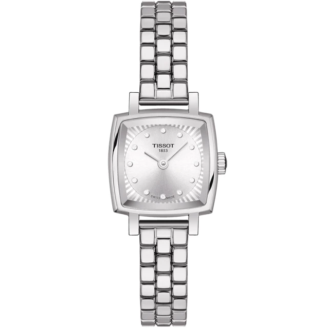 TISSOT 天梭 官方授權 LOVELY SQUARE 小公主系列美鑽石英手錶 禮物(T0581091103601)