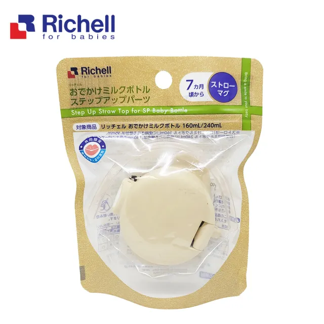 【Richell 利其爾 _官方授權】隨身杯吸管上蓋(朵朵開水杯/朵朵開奶瓶/米飛奶瓶用配件)