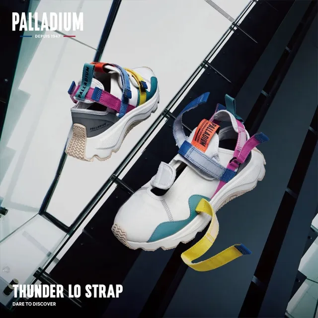 【Palladium】THUNDER LO STRAP三型一體閃電潮鞋-中性-繽紛白(79033-116)