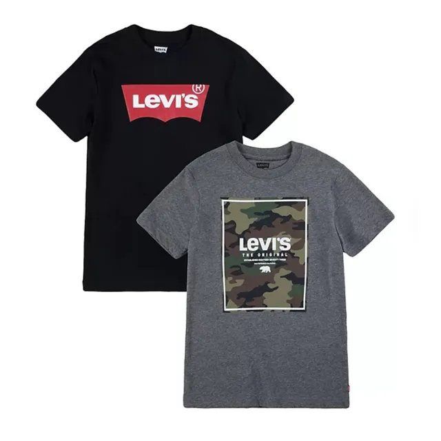【LEVIS】兩件組 青年款 圓領短袖(買一送一)