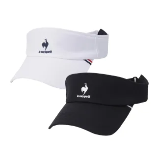 【LE COQ SPORTIF 公雞】遮陽板防曬空頂透氣帽 帽子 男女款-2色-LKT03310