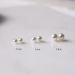 【MiiK】925銀針 耳環 抗敏 單珍珠耳環《經典珍珠-0.8公分》(銀針耳環 珍珠耳環 韓系 韓飾)