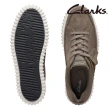 【Clarks】男鞋Torhill Tie後提帶設計潮流厚底餅乾鞋 厚底鞋(CLM73954C)