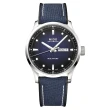 【MIDO 美度】Multifort 先鋒M系列腕錶 藍色直紋橡膠帶款42㎜-加上鍊機＆多豪禮 M6(M038.430.17.041.00)