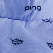 【PING】女款帽簷繡花高爾夫球帽-藍(GOLF/配件/RQ18102-55)