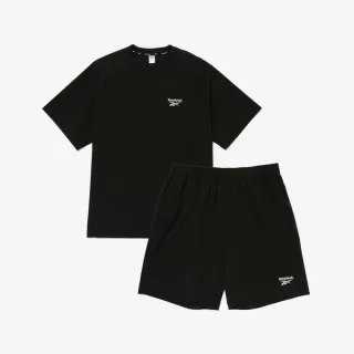 【REEBOK官方旗艦】Woven Short-Sleeve Tee and Shorts Set Package 短袖套裝_男/女_RESR4ER16BK