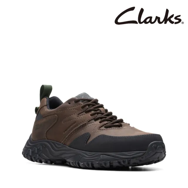 【Clarks】男鞋ATL Walk Go WP防潑水異材質拼接休閒徒步鞋(CLM73484C)