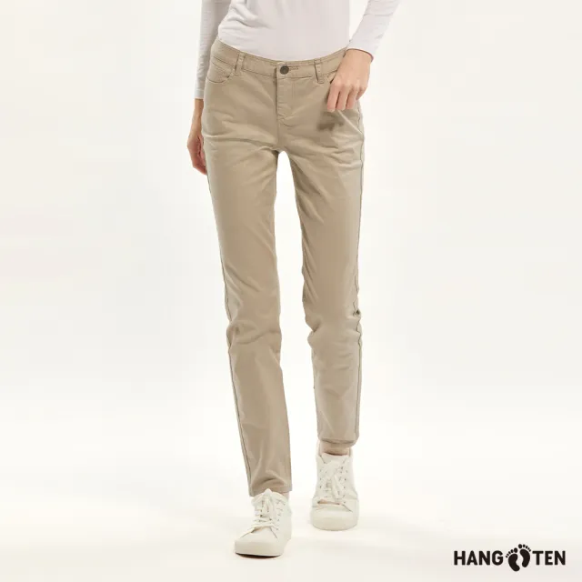 【Hang Ten】男女款-口袋工作褲五袋款修身長褲寬褲(多款選)