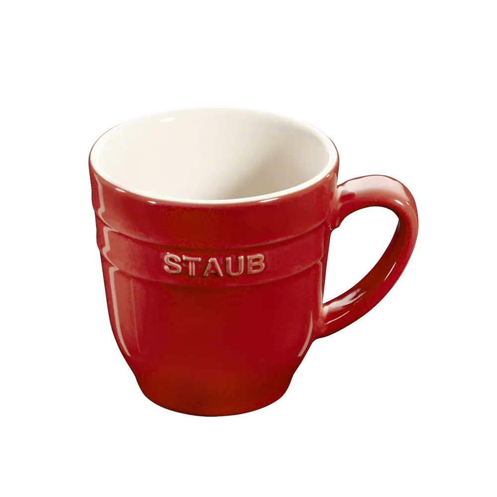 【法國Staub】陶瓷馬克杯-櫻桃紅/350ml(德國雙人牌集團官方直營)