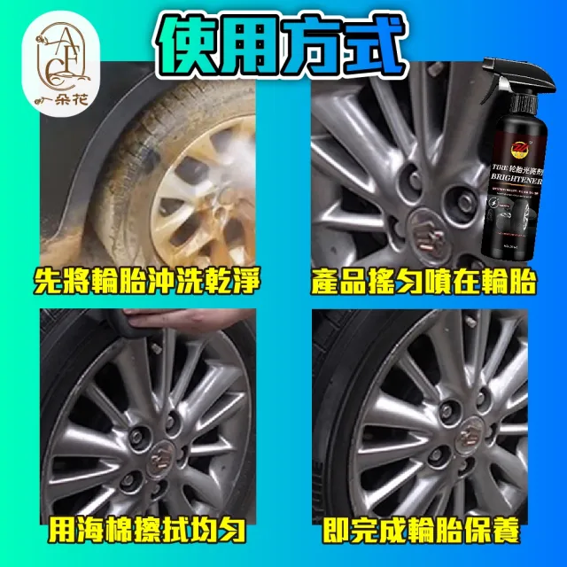 【一朵花汽車百貨】輪胎亮光劑 兩入組 輪胎光澤劑 汽車輪胎亮光劑 輪胎速亮劑 輪胎鍍膜劑 輪胎保養必備