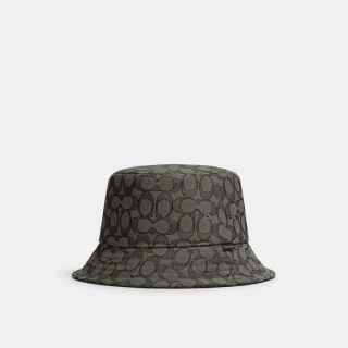 【COACH官方直營】男女同款經典Logo漁夫帽-炭黑色(CH401)