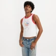 【LEVIS 官方旗艦】Pride平權系列 男女同款滾邊彩虹LOGO背心 人氣新品 A5063-0011