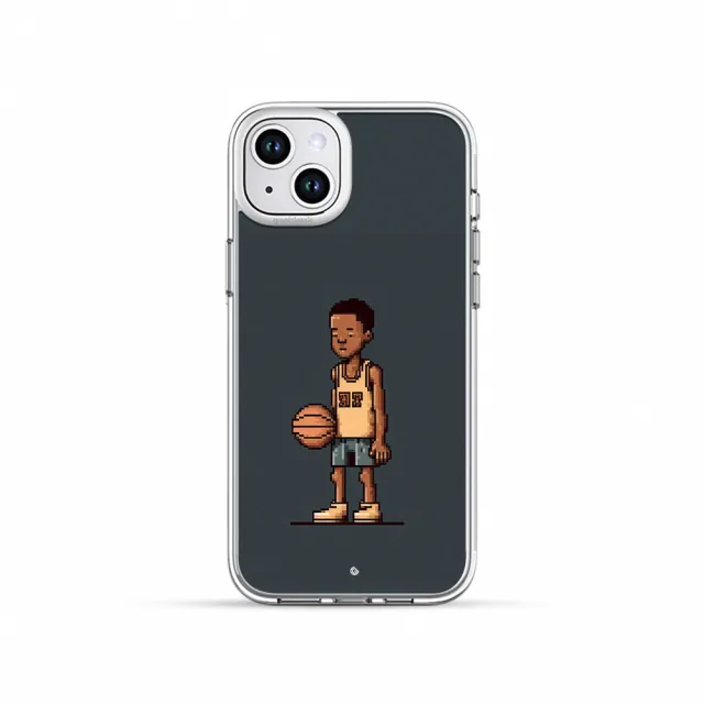 【grantclassic】無限殼能 iPhone 15系列 鈦堅強設計款 磁吸手機殼-我愛打籃球#CAS00034(官方品牌館)