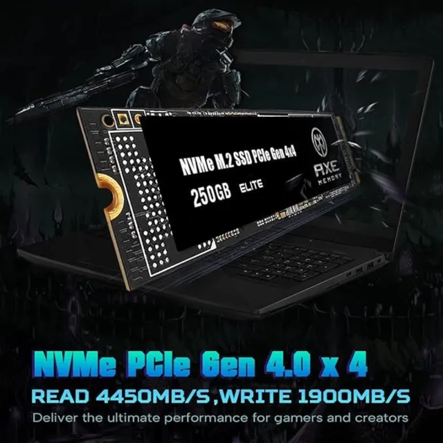 【AXE MEMORY】M.2 2280 固態硬碟 Elite Internal SSD Gen4 PCIe NVMe(1TB - 台灣製 讀：4500M/寫：1900M)