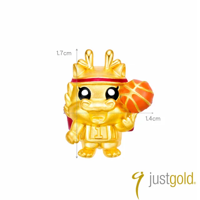 【Just Gold 鎮金店】躍動十二生肖 黃金串珠(任選)