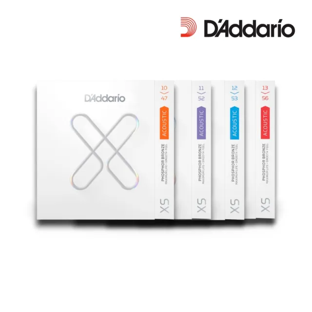 【D’Addario】卓越品質首選 XS薄膜塗層磷青銅木吉他弦／XSAPB(民謠吉他弦 結他弦 Strings 包膜弦 防鏽弦)