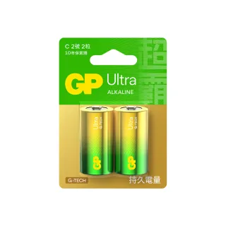 【GP 超霸】[A21]2號特強鹼性電池 Ultra 卡裝 2入(GP原廠販售)