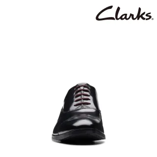 【Clarks】男鞋Craft Clifton Go 高級拋光亮光皮革橫飾牛津紳士鞋 皮鞋(CLM74544D)