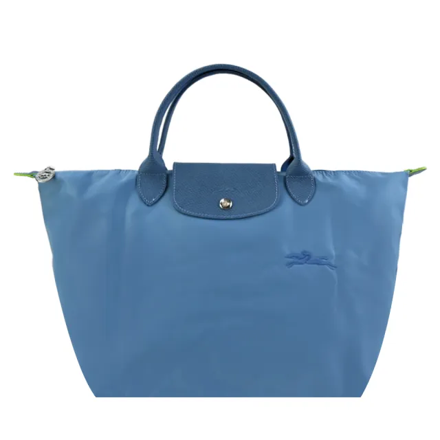 【LONGCHAMP】LE PLIAGE GREEN系列刺繡再生尼龍摺疊後背包/水餃包(多款選)