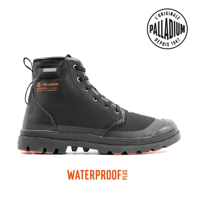 【Palladium】PAMPA RCYCL LITE+ WP+再生科技輕量防水靴-男-黑(08848-008)