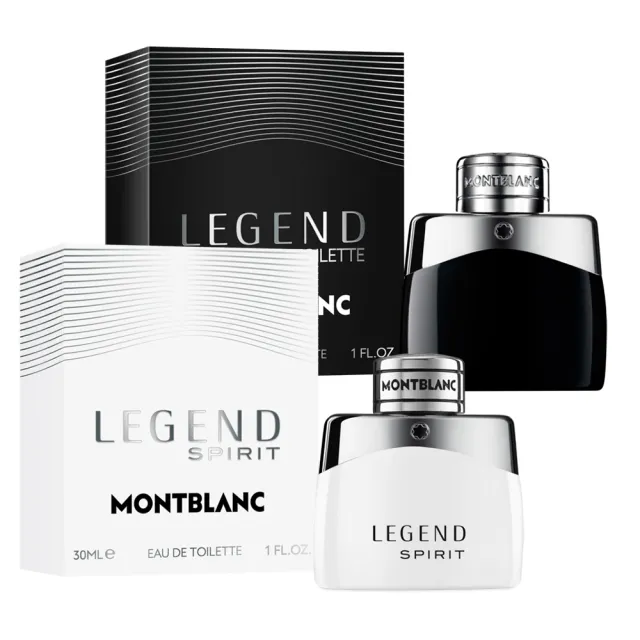 【MONTBLANC 萬寶龍】買一送一-傳奇白朗峰男仕淡香水30ml+傳奇經典男性淡香水30ml(專櫃公司貨)