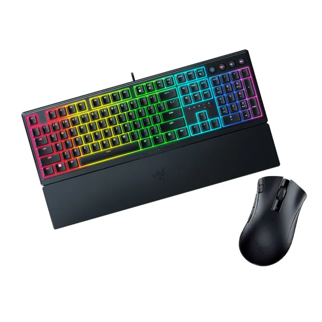 【Razer 雷蛇】買一送一★Ornata V3 雨林狼蛛 V3 中文有線鍵盤+DeathAdder V2 X HyperSpeed無線滑鼠組