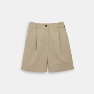【COACH官方直營】休閒西裝短褲-綠茶色(CQ772)
