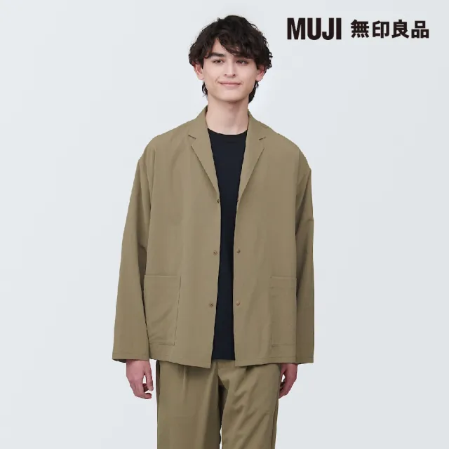 【MUJI 無印良品】男透氣彈性襯衫式外套(共3色)