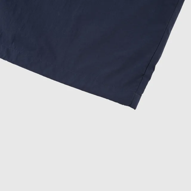 【GAP】男裝 Logo防曬印花翻領短袖襯衫-海軍藍(461226)