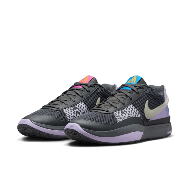 NIKE 耐吉NIKE 耐吉 籃球鞋 男鞋 運動鞋 包覆 緩震 JA 1 EP 黑紫 FV1288-001