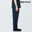 【MUJI 無印良品】男透氣彈性寬版錐形褲(共3色)