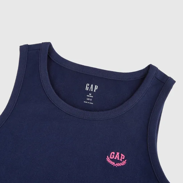 【GAP】女裝 Logo純棉圓領背心 女友T系列-海軍藍(465244)