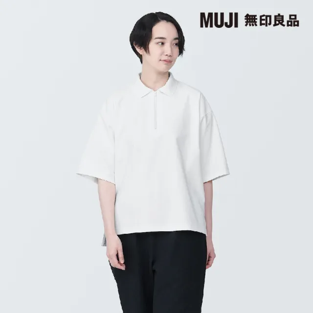 【MUJI 無印良品】MUJI Labo速乾鹿子織拉鍊POLO衫(共3色)