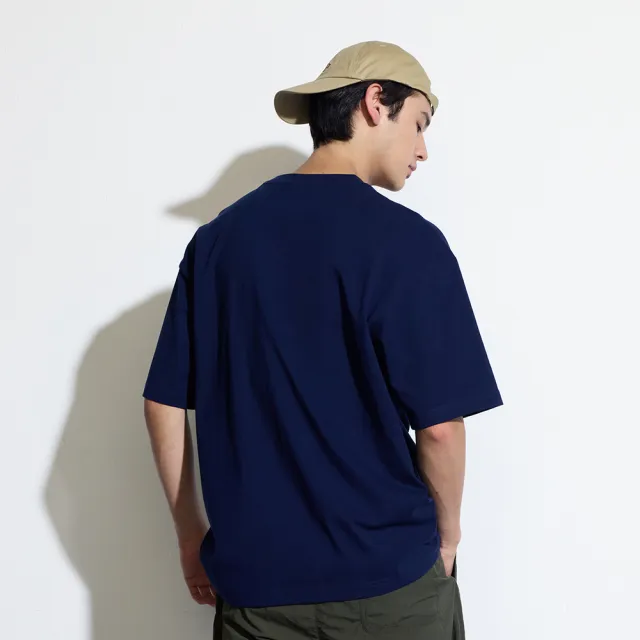 【GAP】男裝 Logo純棉印花短袖T恤 親膚系列-海軍藍(463239)