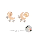 【WEDDING CODE】14K金 鑽石耳環 迪SPQ921(迪士尼米奇米妮 618 現貨 禮物)