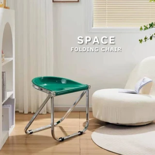 【SongSH】北歐現代簡約亞克力折疊椅化妝凳(折疊椅/化妝凳/椅子)