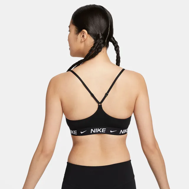 【NIKE 耐吉】運動內衣 女款 輕度支撐 AS W NK DF INDY LGT SPT BRA 黑 FD1063-011