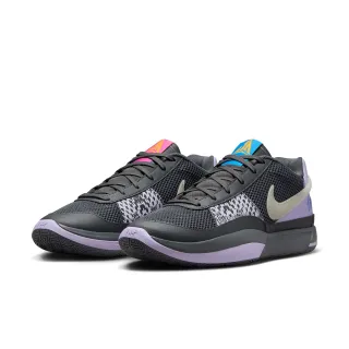 【NIKE 耐吉】籃球鞋 男鞋 運動鞋 包覆 緩震 JA 1 EP 黑紫 FV1288-001