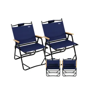 【NUIT 努特】水手鋁合金甲板椅 摺疊椅 折疊椅 扶手椅 折合椅 露營椅 努特椅 戶外椅(NTC111兩入組)