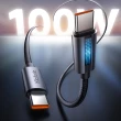【Mcdodo 麥多多】USB-C TO Type-C PD 1.2M 100W 快充充電傳輸線 LED 呼吸燈 星爍(雙Type-C/PD閃充編織線)