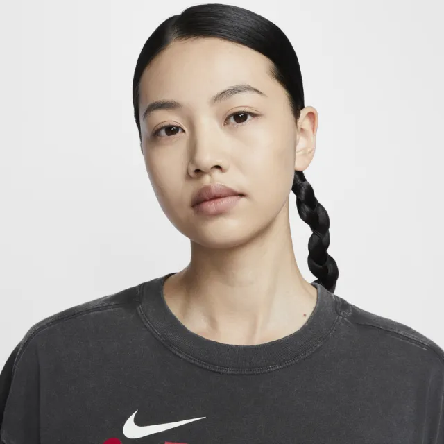 【NIKE 耐吉】AS W NSW SS TEE LBR OS GCEL 水洗黑 短袖 短T 女 寬版(HF6292-060  ∞)