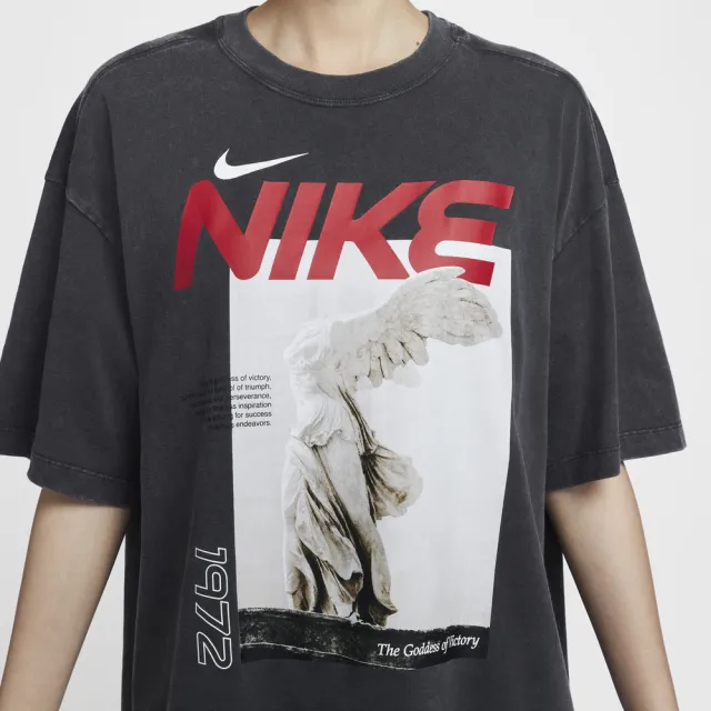 【NIKE 耐吉】AS W NSW SS TEE LBR OS GCEL 水洗黑 短袖 短T 女 寬版(HF6292-060  ∞)