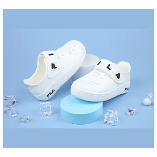 【布布童鞋】FILA輕便兒童休閒鞋洞洞鞋白色/深藍色/寶藍色/粉色(4款任選)