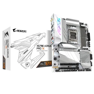 【GIGABYTE 技嘉】M+U組合★X670E AORUS PRO X主機板+AMD R5-7600 CPU(C+M)